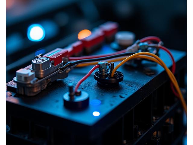 Car battery and electrical wiring